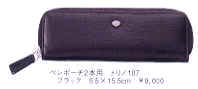 アウロラ ペンポーチ2本用 トリノ107 ブラック